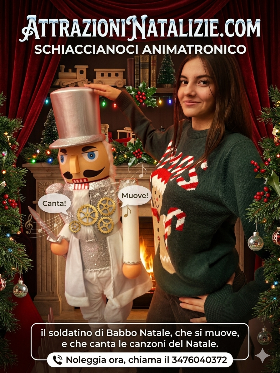 soldatino schiaccianoci animatronico